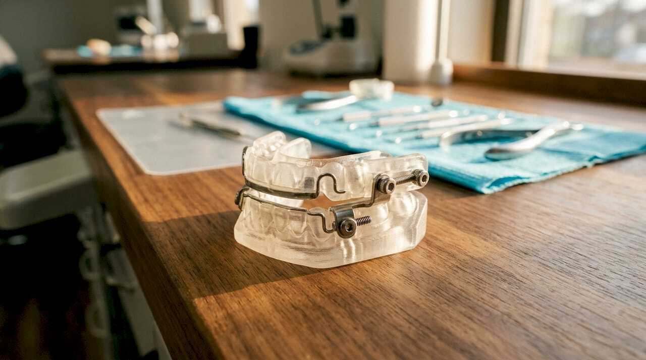 3D printed mandibular advancement dental device